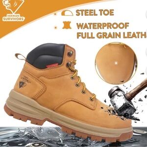 Herman Survivors Men's Steel Toe Waterproof Boots - Brown